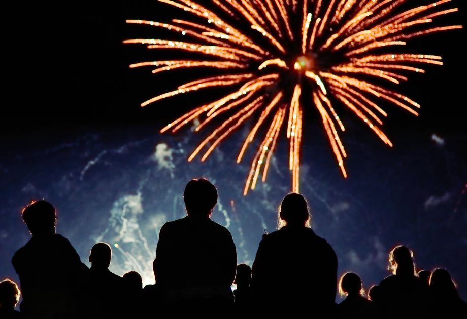 Viewing fireworks safely